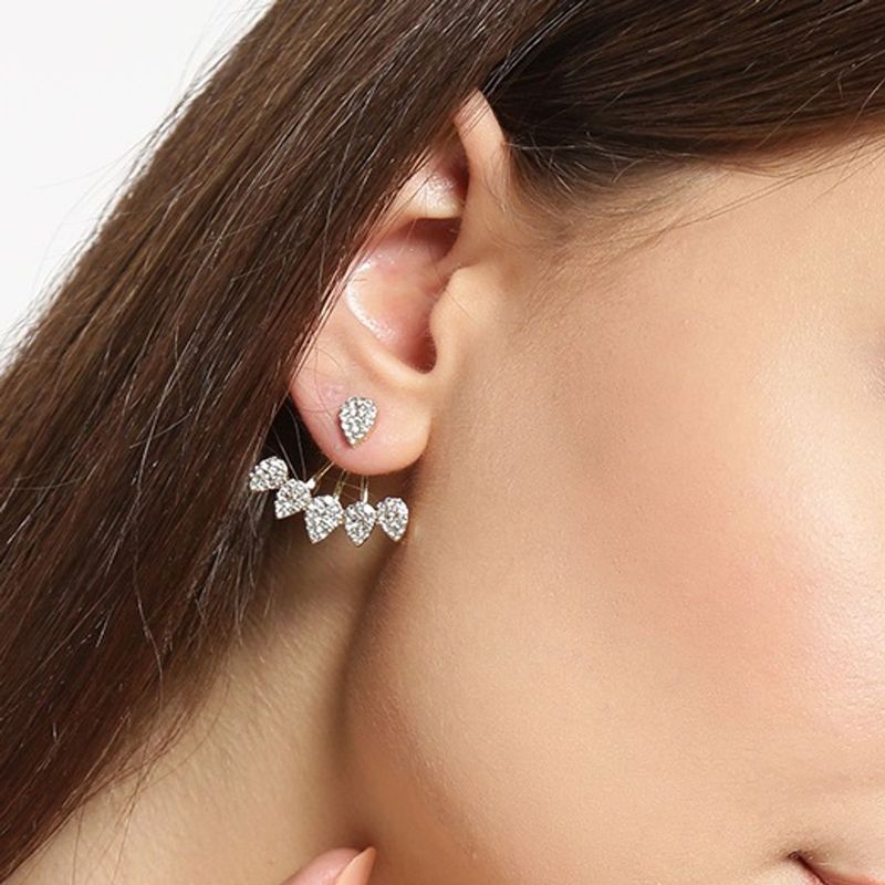 Ear jacket earrings clearance stud