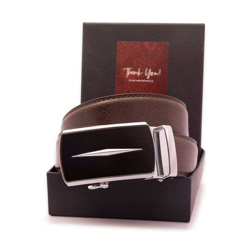 designer belt with guitar buckle