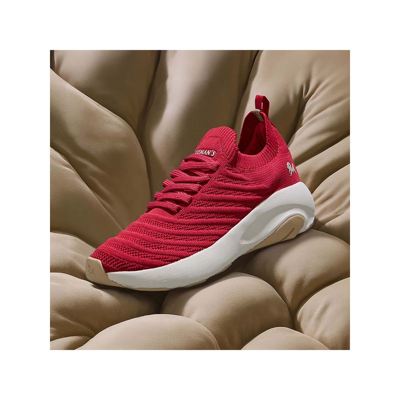 Neeman's Women Red Begin Walk Glide Sneakers (UK 4)