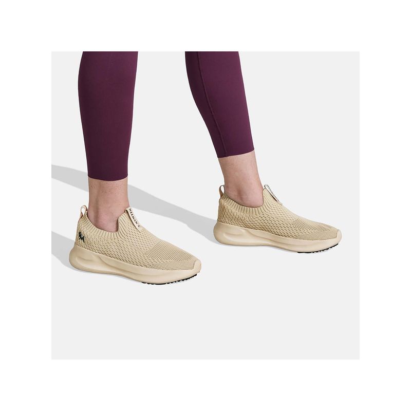 Neeman's Women Beige Knit Trainers Sneakers (UK 4)