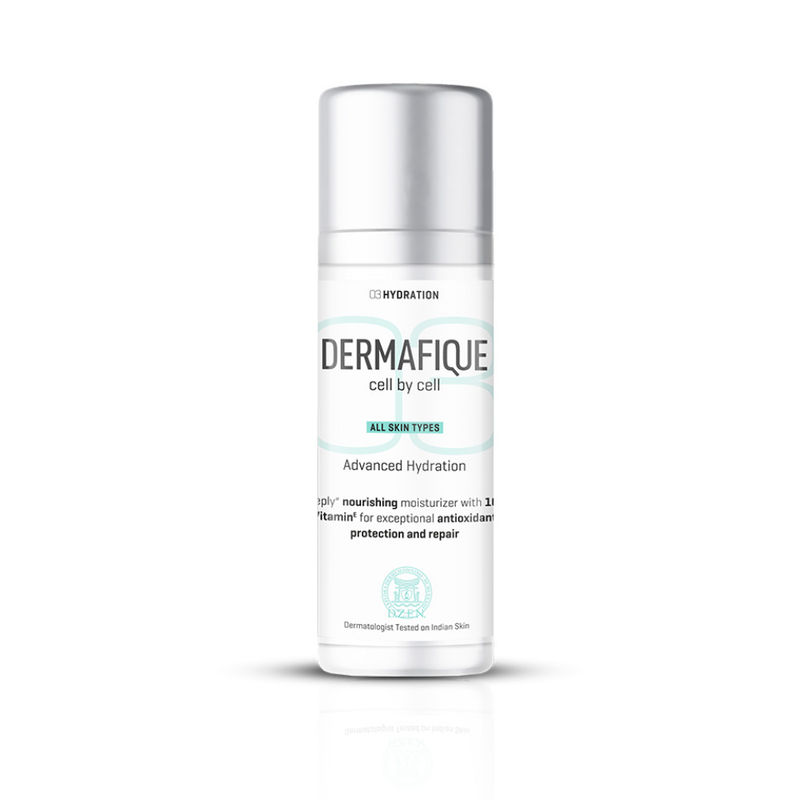 Dermafique Advanced Hydration With 10X Vitamin E, For Luminous Looking Skin