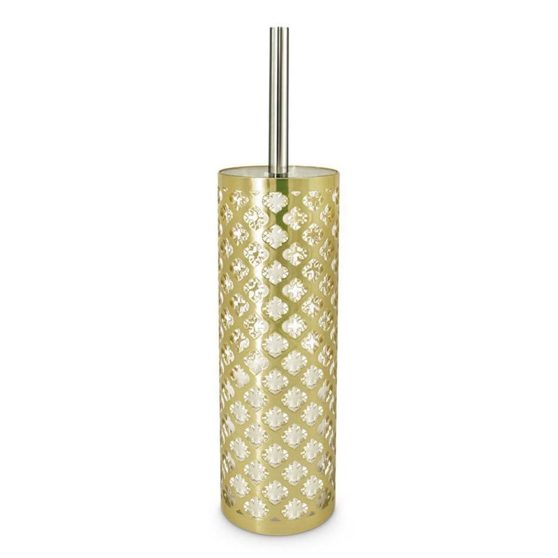 Freelance Jewel Acrylic Toilet Brush & Holder Bathroom Cleaner Gold