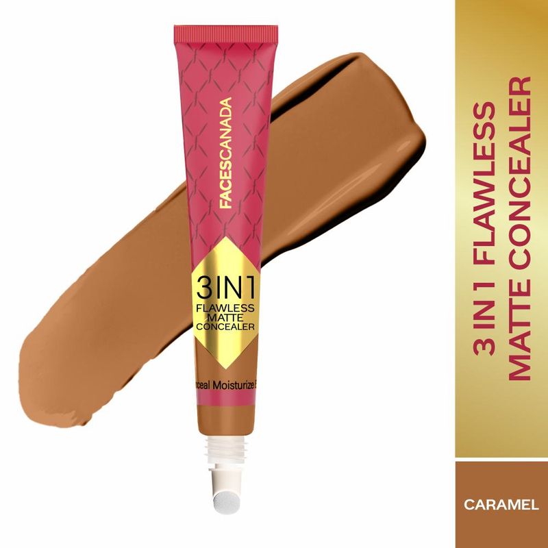 Faces Canada 3 In 1 Flawless Matte Concealer - Caramel