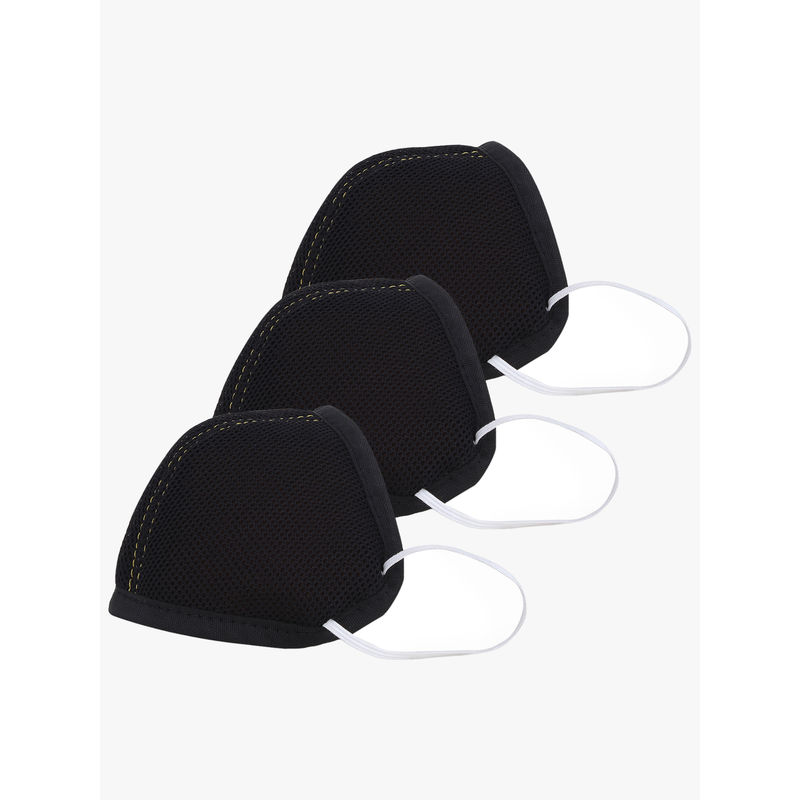 Yelloe Elastomeric 3Layer Face Armour Mask (Pack of 3) Buy Yelloe