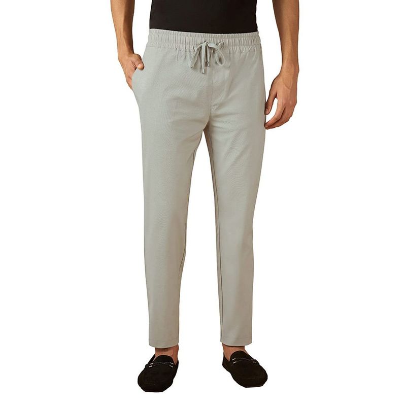 Buy The Souled Store Men Supima Cotton Flint Grey Men Supima Pants Online