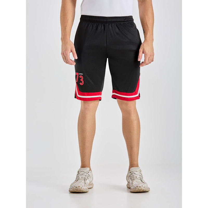 Black Panther Men Black Acti Fit Basketball Shorts (XL)