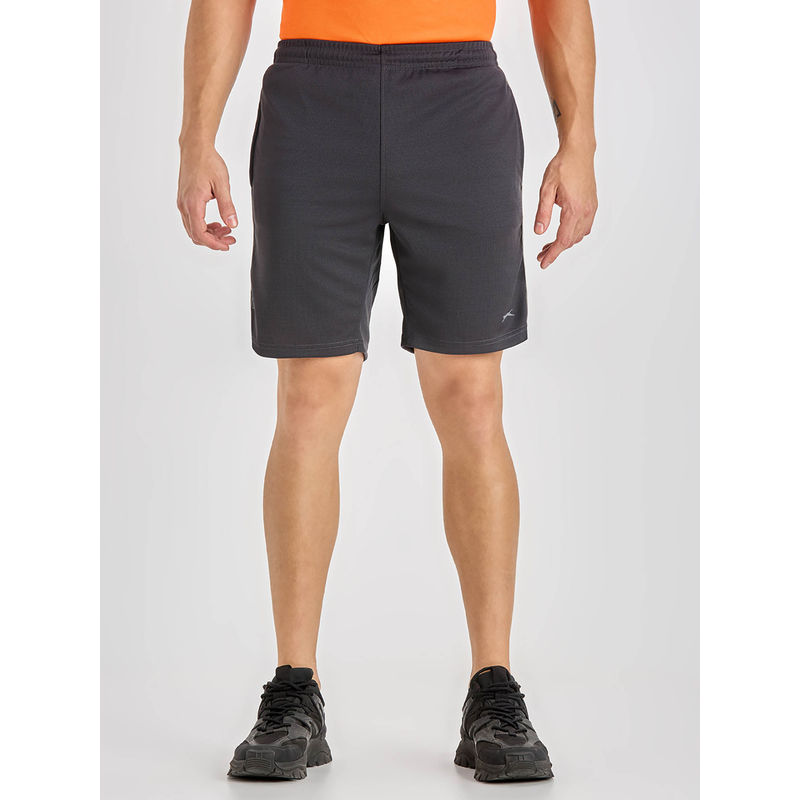 Black Panther Men Grey Acti Fit Shorts (M)