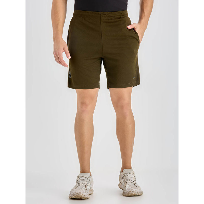 Black Panther Men Green Acti Fit Shorts (XL)