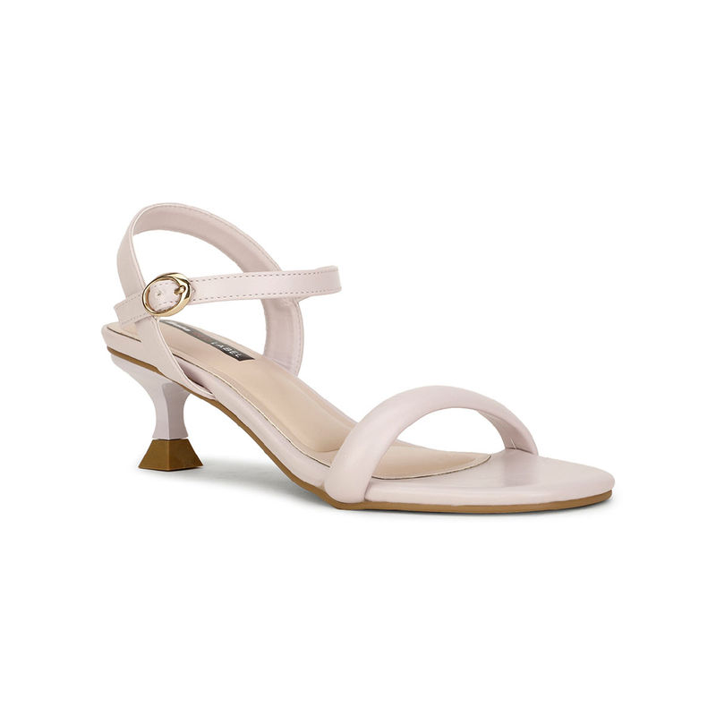 Bata Women Buckle Solid Heels- Blue (UK 5)