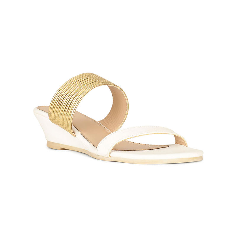 Bata Women Casual Wedge Heels- White (UK 3)