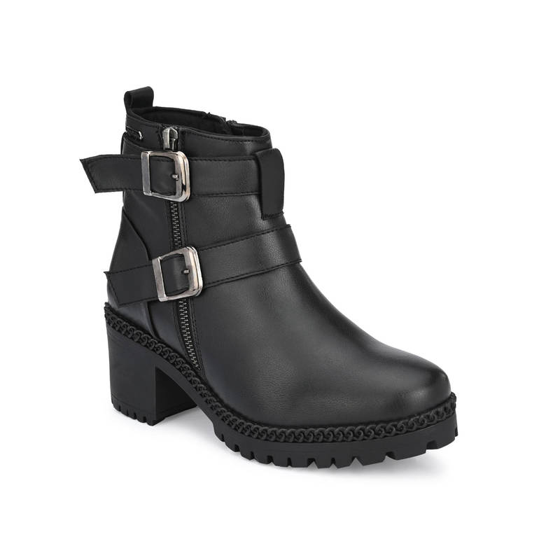 Delize Womens Black Boots (EURO 37)