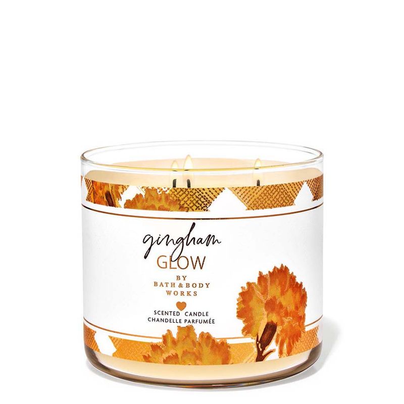 Bath&amp;BodyWorksGinghamGlow3-WickCandle