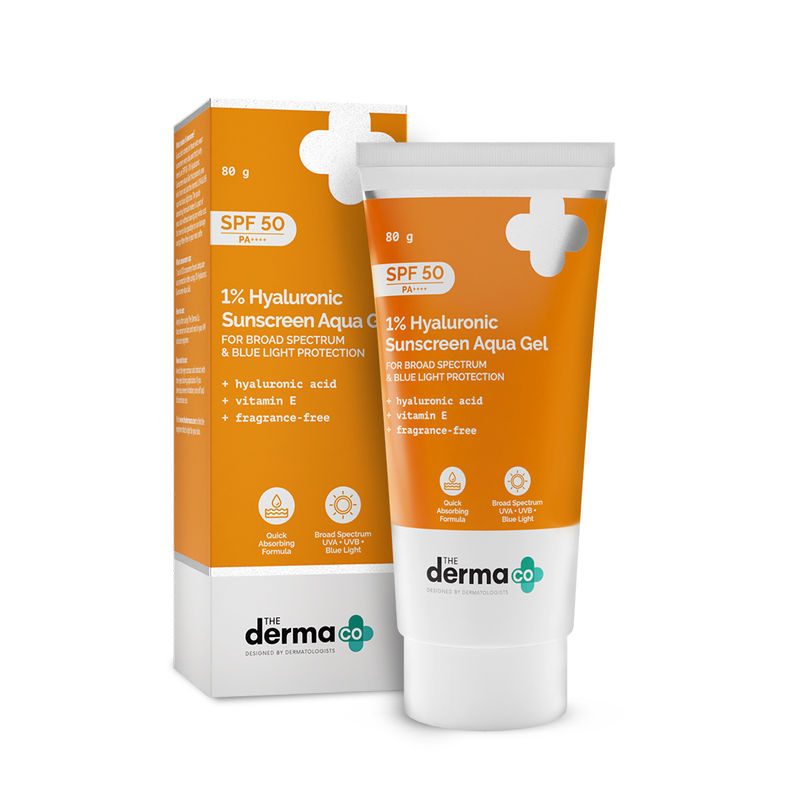 The Derma Co. 1% Hyaluronic Sunscreen Aqua Gel SPF 50 PA++++