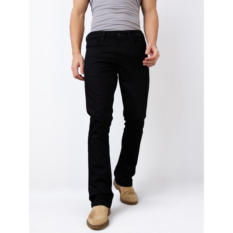 Spykar Men Regular Fit Mid Rise Cotton Casual Jeans (38)