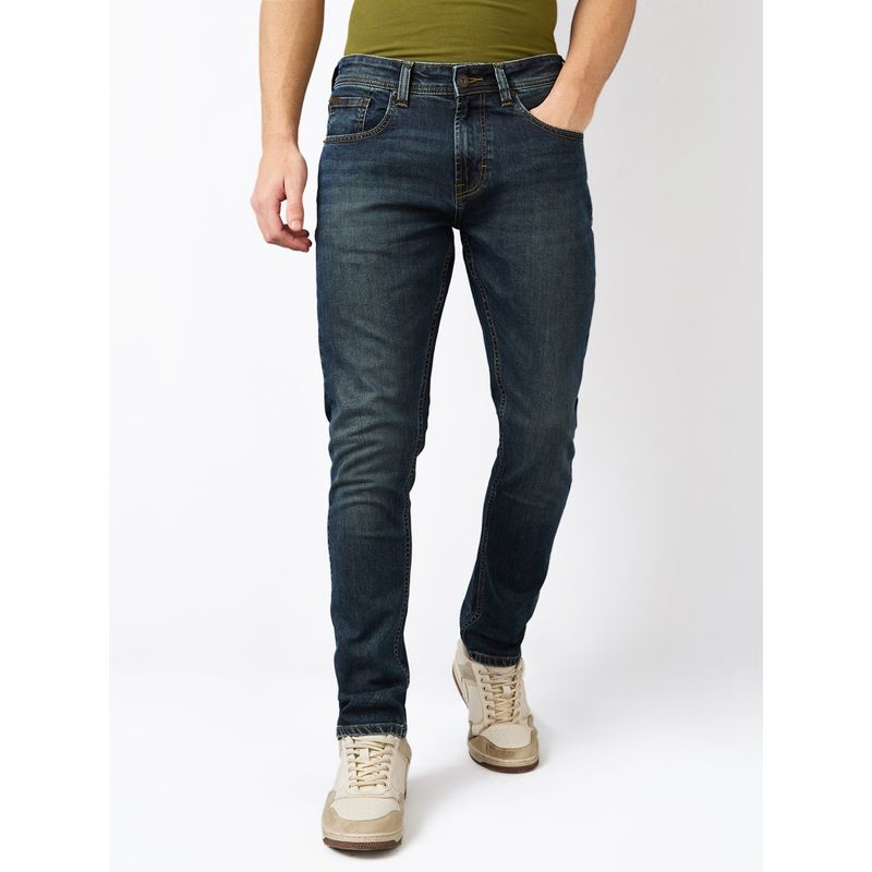 Spykar Men Grey Slim Fit Low Rise Cotton Casual Jeans (36)