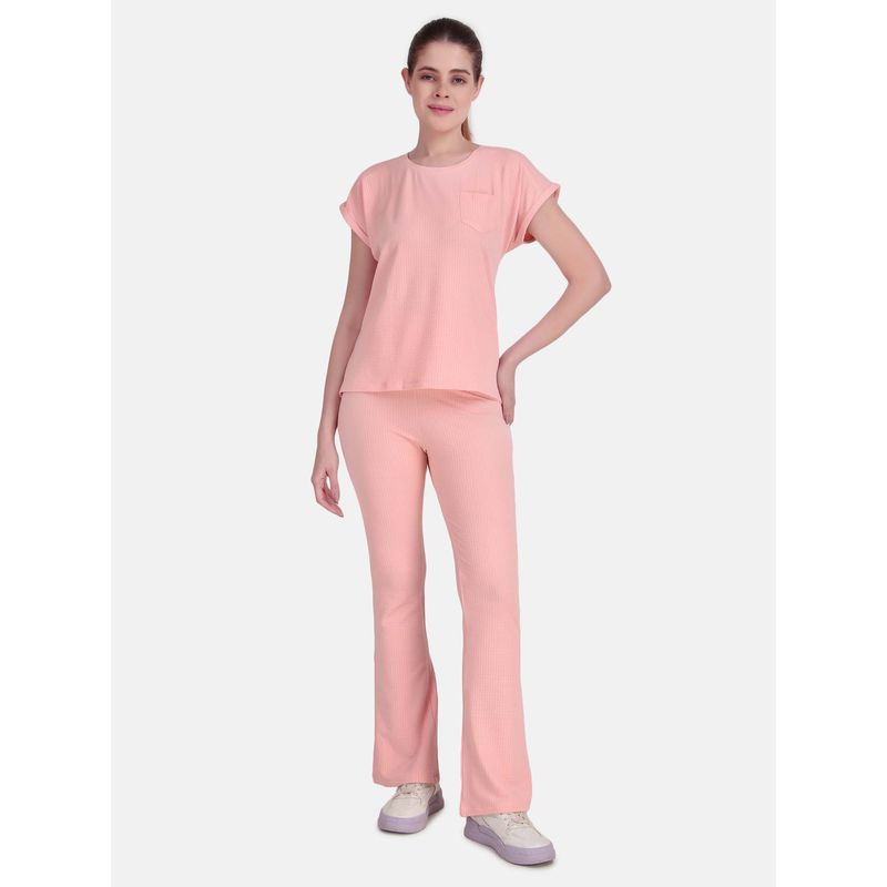 Wear Jukebox Whisper T-Shirt and Pant Women Peach (S)