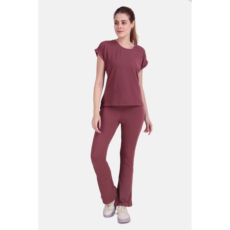 Wear Jukebox Whisper T-Shirt and Pant Women Onion Pink (M)