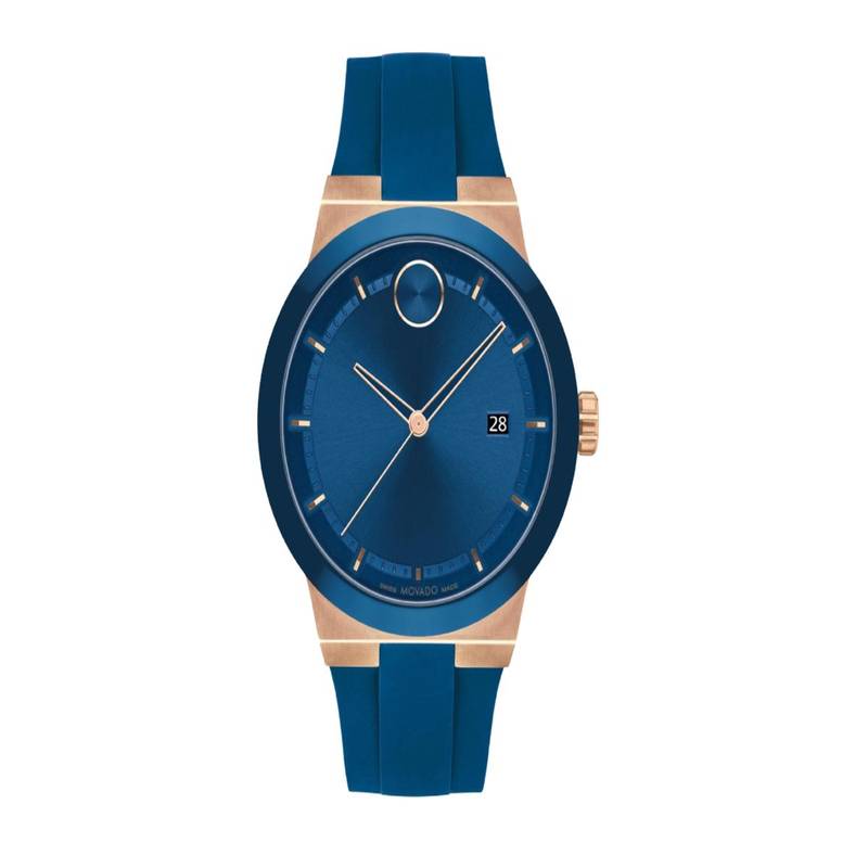 Buy Movado Men Bold Blue Round Dial Analog Watch - 3601140 Online