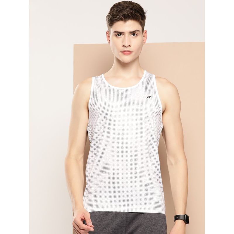 Alcis Men Printed Dry Tech Slim Fit Tank (XL)