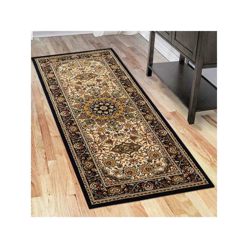 OBSESSIONS Polypropylene Heat Set Traditional Carpet Navy Buy