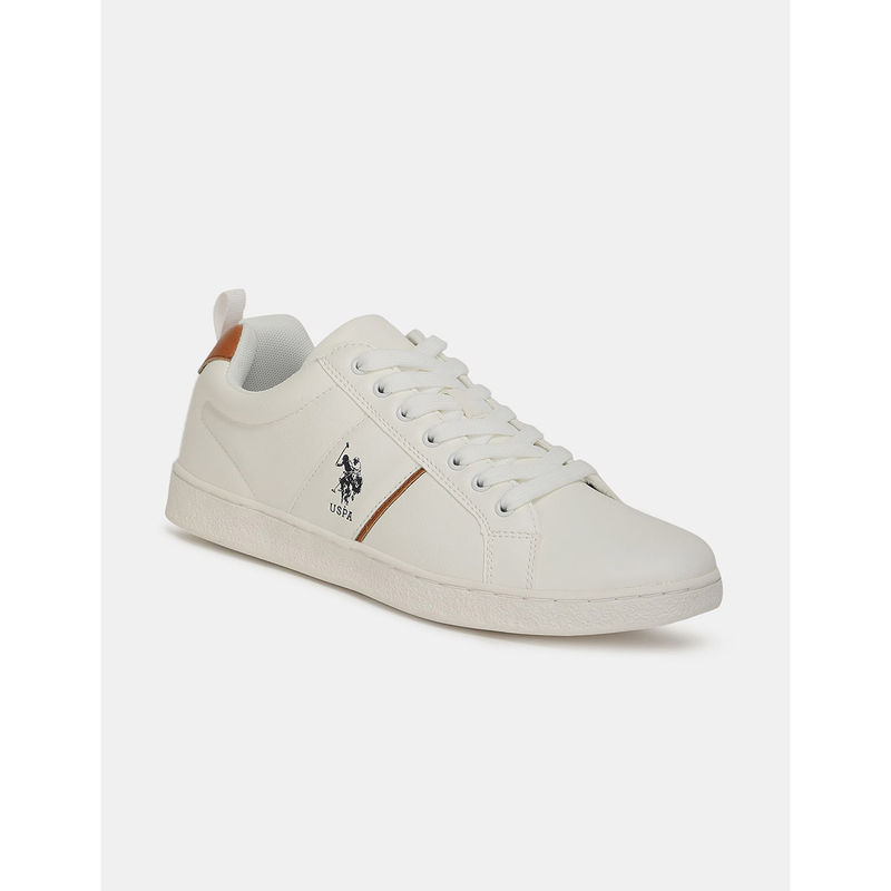 U.S. POLO ASSN. Salvador 4.0 Solid White Sneakers (UK 6)