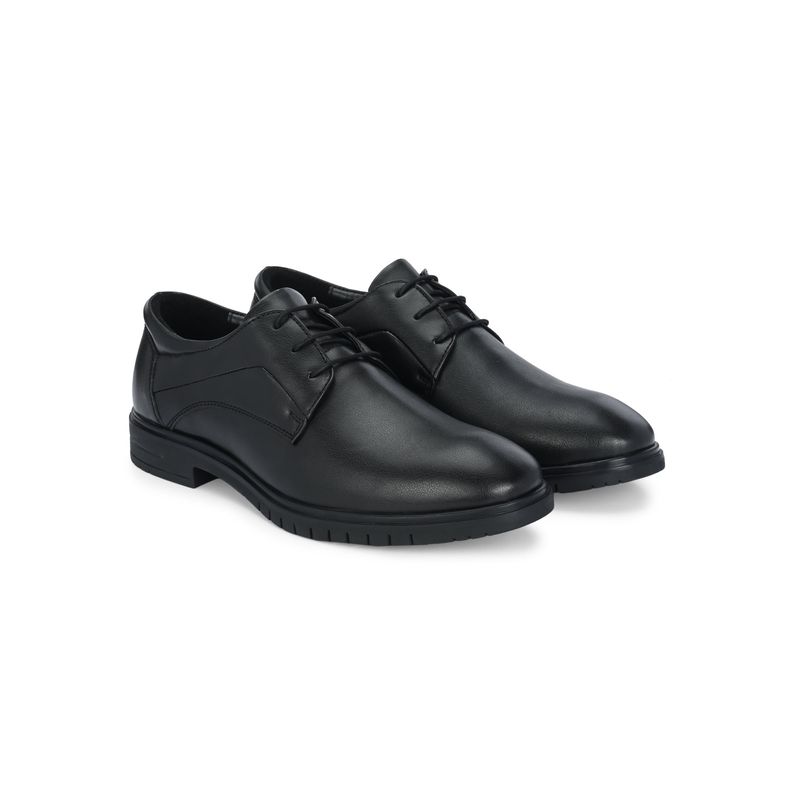 Delize Mens Black Derby Shoes (UK 10)