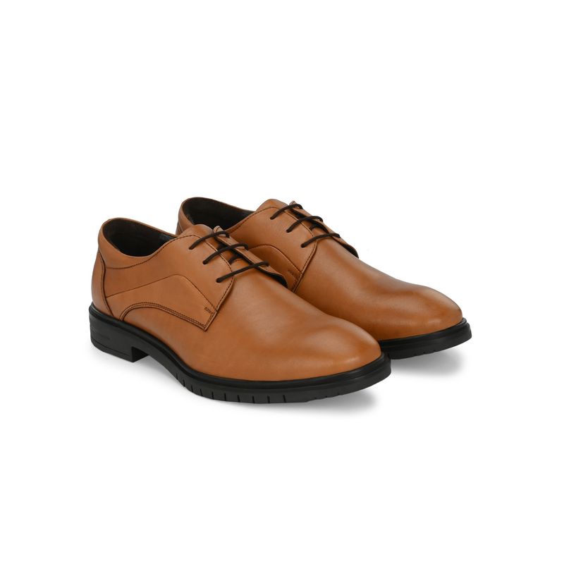 Delize Mens Tan Derby Shoes (UK 10)