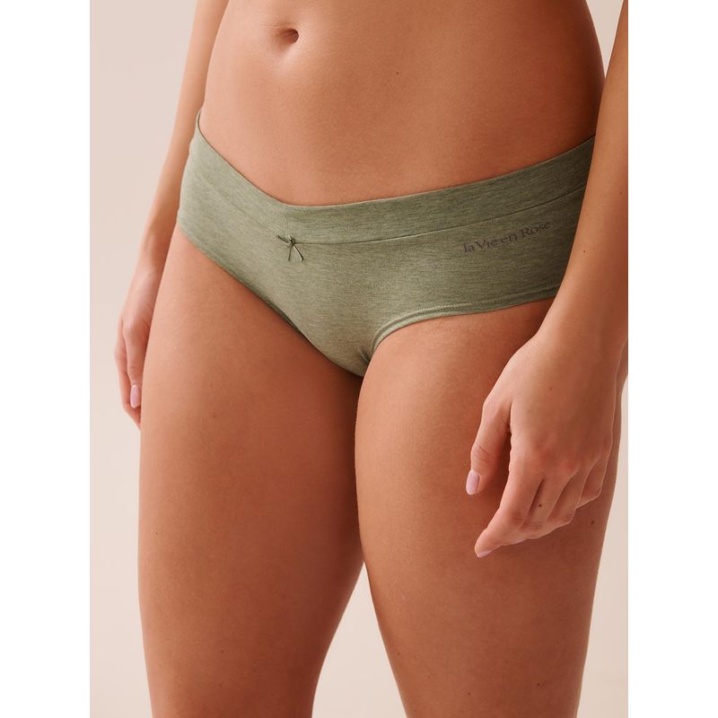 La Vie En Rose Cotton Hip Hugger Panty Green (S)