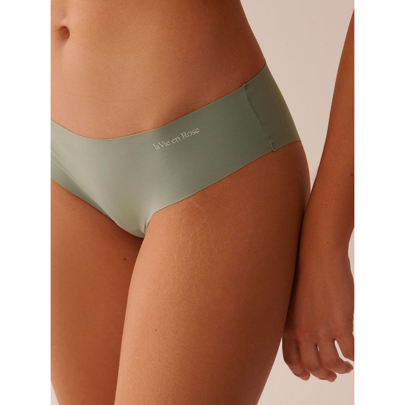 La Vie En Rose Microfiber Invisible Cheeky Panty Green (S)