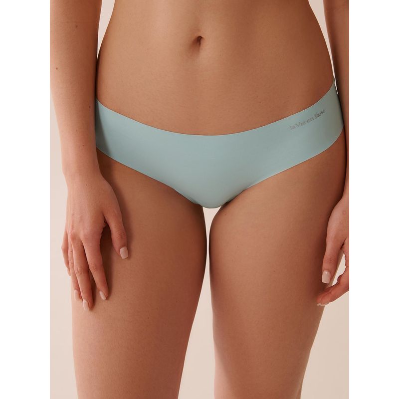 La Vie En Rose Microfiber Invisible Cheeky Panty Blue (S)