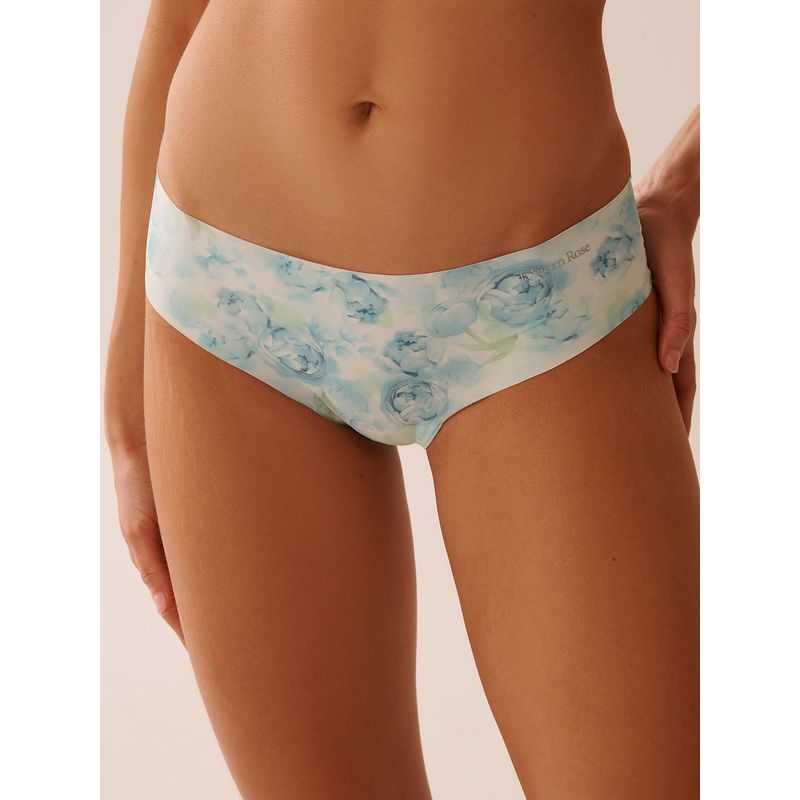 La Vie En Rose Microfiber Invisible Cheeky Panty Blue (S)