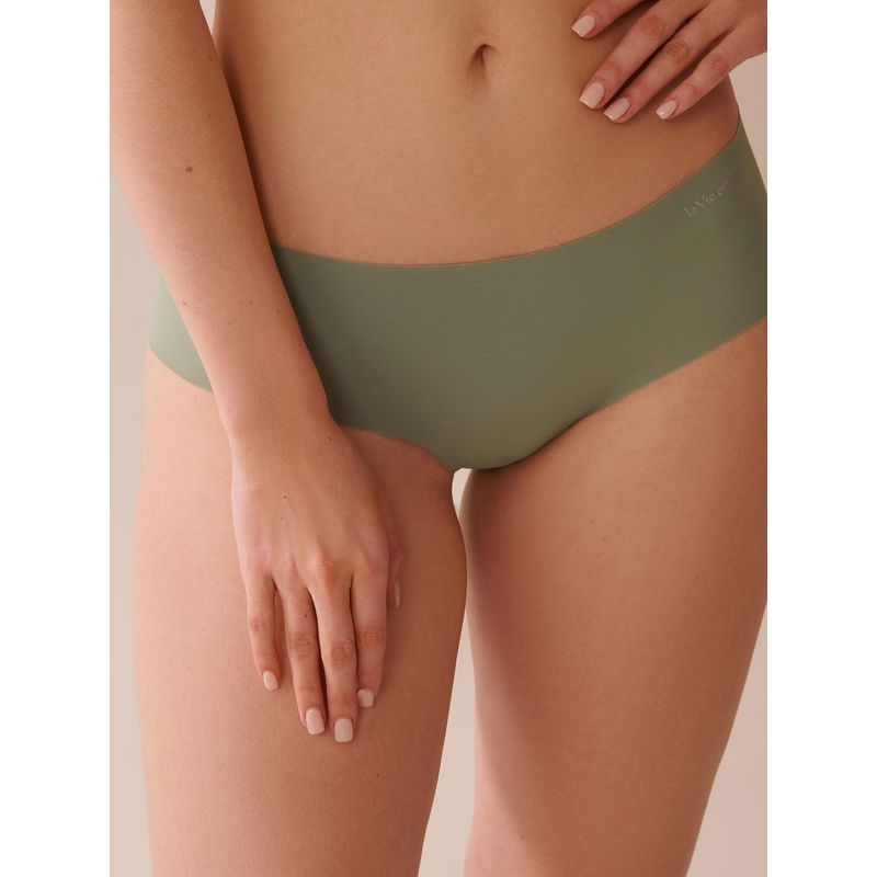 La Vie En Rose Microfiber Invisible Hip Hugger Panty Green (S)
