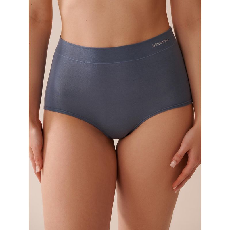 La Vie En Rose Modal High Waist Hip Hugger Panty Blue (S)