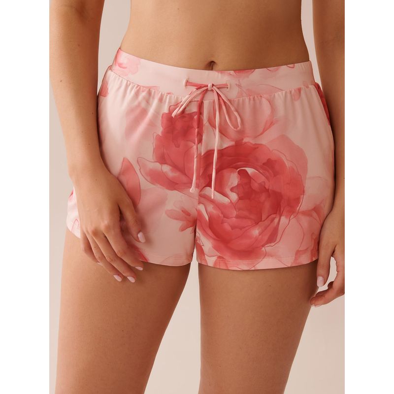 La Vie En Rose Recycled Fibers Floral Shorts Pink (S)