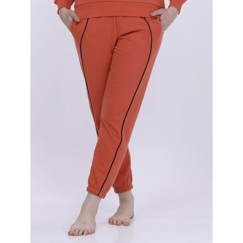 MAYSIXTY Women Fleece Red Fashion Jogger (S)