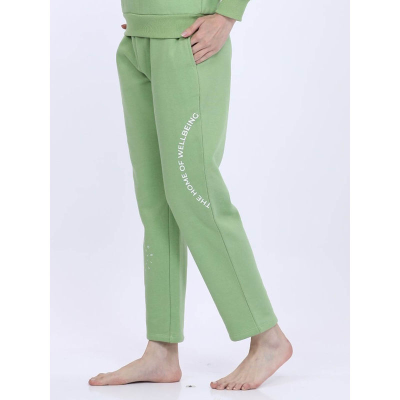 MAYSIXTY Women Fleece Green Fashion Jogger (S)
