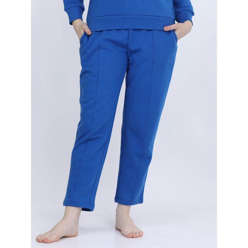 MAYSIXTY Women Fleece Blue Fashion Jogger (S)