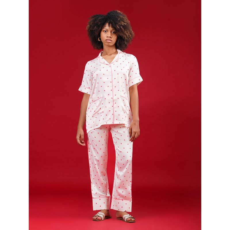 Noite Luxe Luxury Satin Sleepwear – Relaxed Fit Pajama Set (XS)