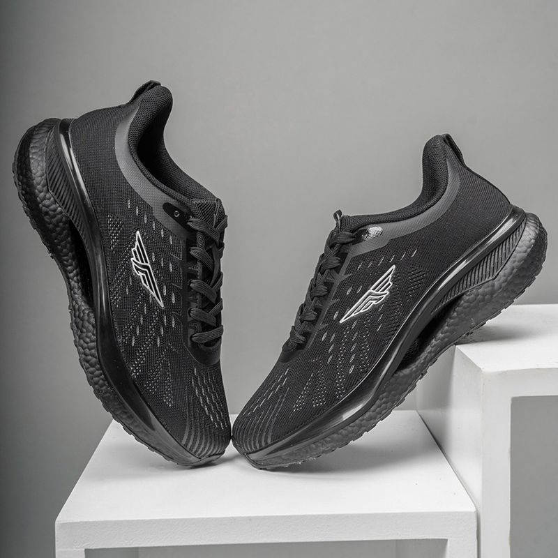 Red Tape Women's Textured Black Athleisure Walking Shoes (UK 6)
