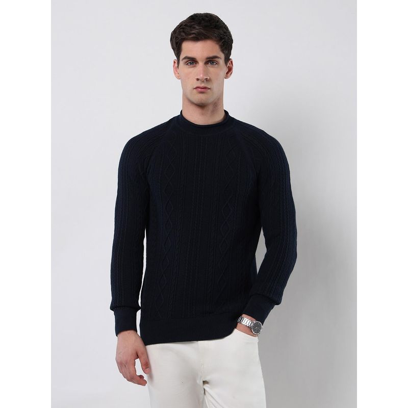 U.S. POLO ASSN. Men's Cable Patterned Knit Regular Fit Sweater (M)
