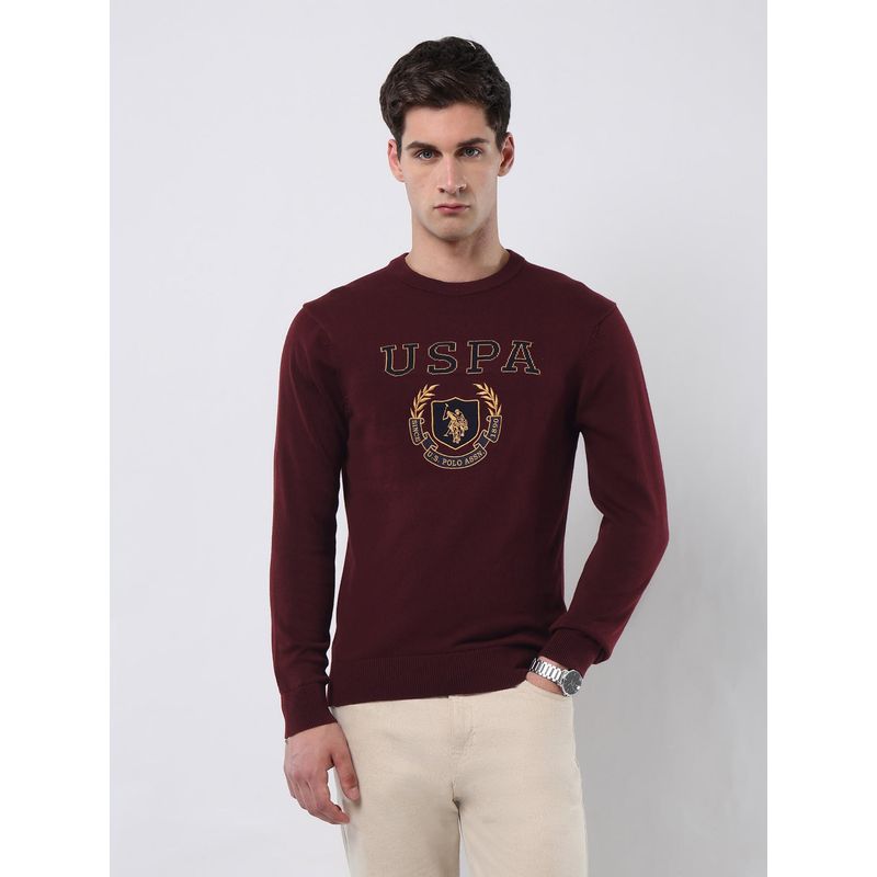 U.S. POLO ASSN. Men's Brand Embroidered Patterned Knit Sweater (XL)