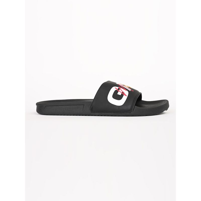 GAS Men Foamflex Black Sliders (EURO 42)