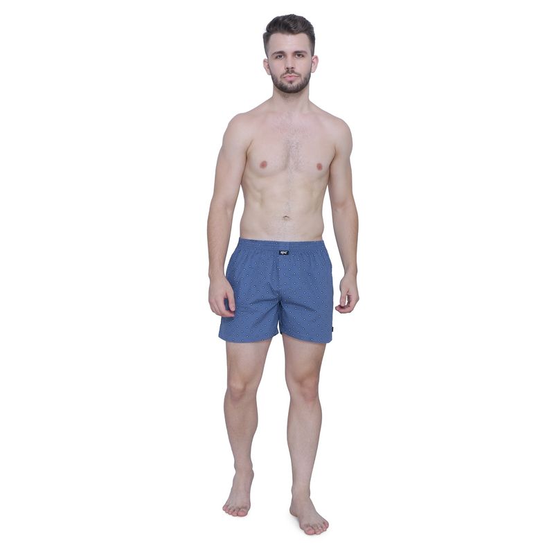 RENZ Super Combed Cotton Carbon Finish Printed Boxers (M)