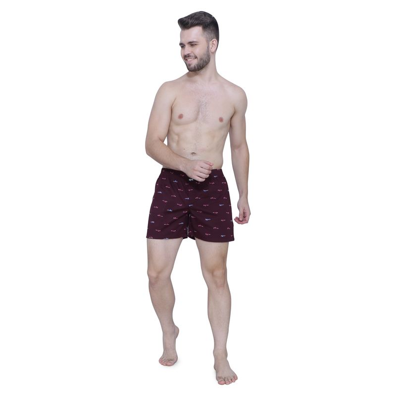 RENZ Super Combed Cotton Carbon Finish Printed Boxers (M)