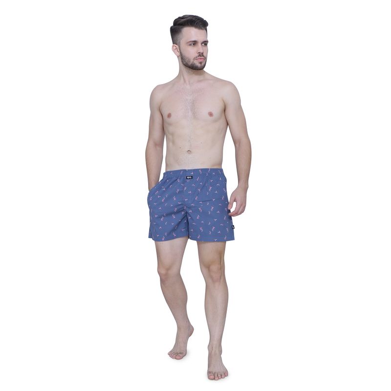 RENZ Super Combed Cotton Carbon Finish Printed Boxers (M)