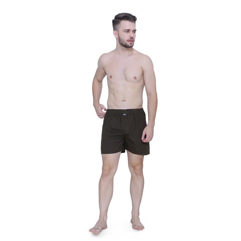 RENZ Super Combed Cotton Carbon Finish Solid Boxers (L)