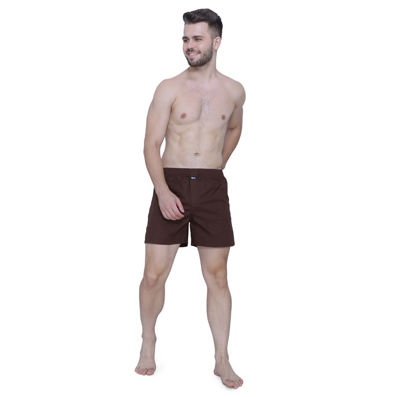 RENZ Super Combed Cotton Carbon Finish Solid Boxers (M)
