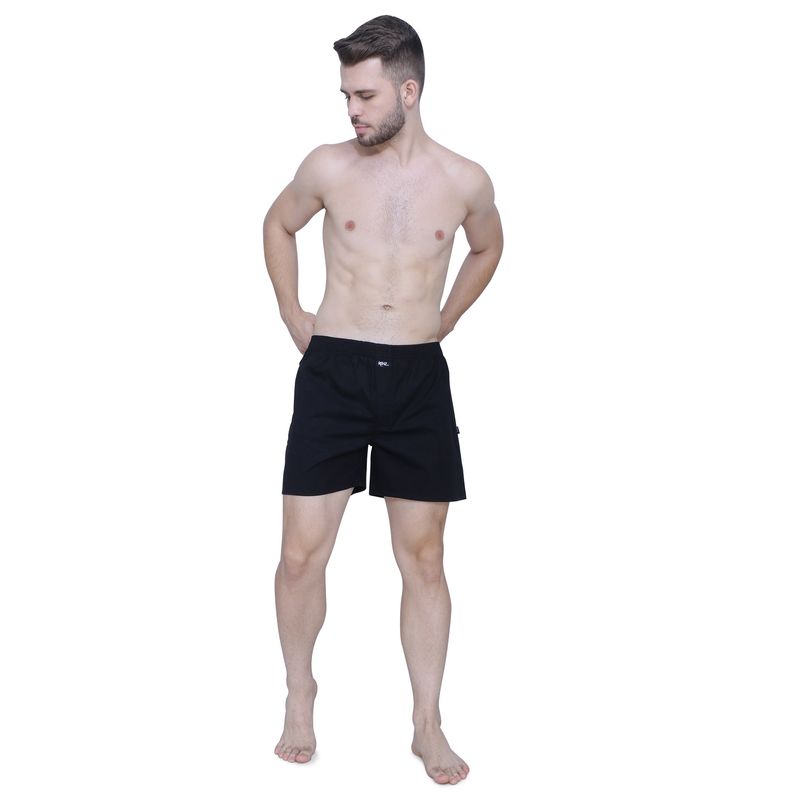 RENZ Super Combed Cotton Carbon Finish Solid Boxers (XL)