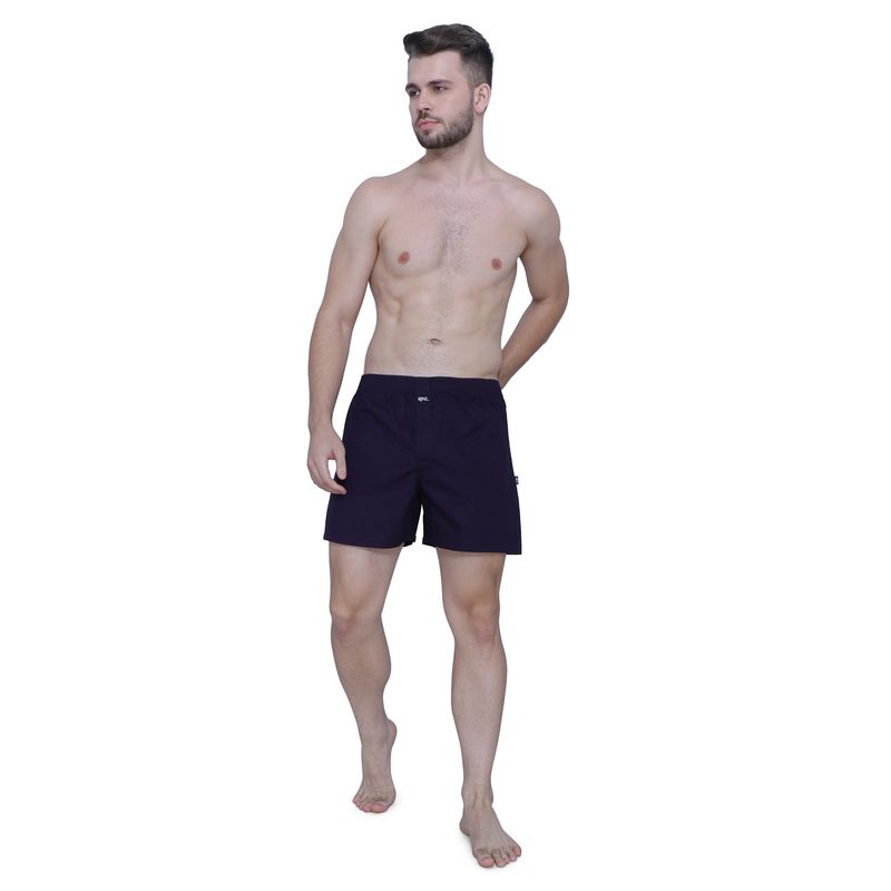 RENZ Super Combed Cotton Carbon Finish Solid Boxers (M)