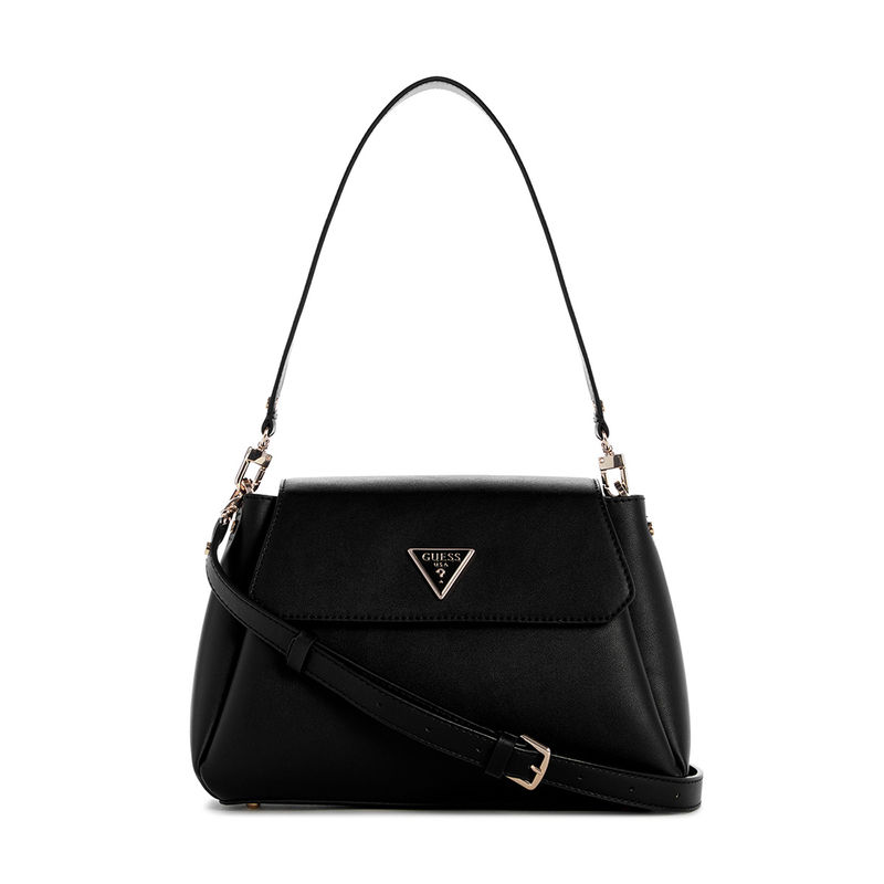 Buy Guess Black Solid Sora Girlfriend Crossbody Bag with Detachable